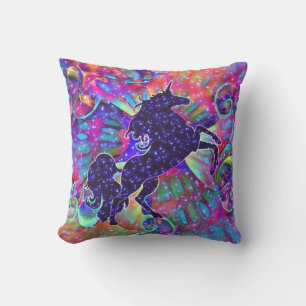 UNICORN OF THE UNIVERSE multicolored Cushion