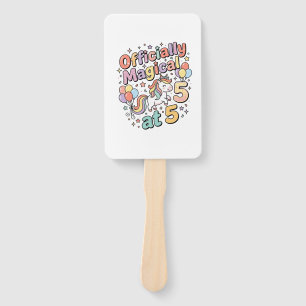 Unicorn Officially Magical at 5 Whimsical White Ba Hand Fan