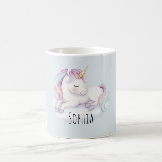Unicorn On A Cloud Coffee Mug (Center)