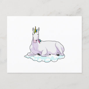 Unicorn on Cloud Postcard