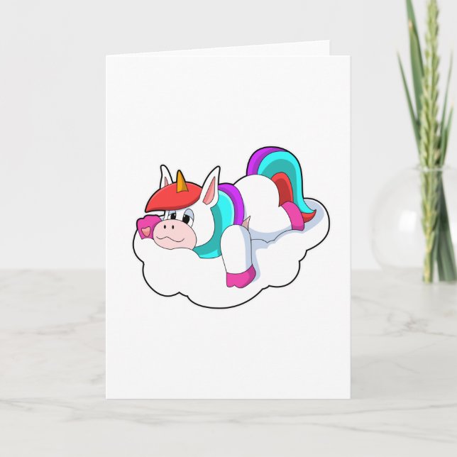 Unicorn on Clouds Card (Front)