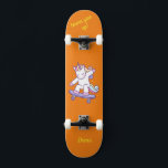 Unicorn on skateboard for kids<br><div class="desc">Unicorn on skateboard with personalised captions Unicorn Personalised Skateboard CLICK on PERSONALIZE TEMPLATE OPTION AND ENTER the NAME. you can also custom other captions. Cool skateboard designed with vivid colours and for the background and a funky unicorn riding a skateboard. This Skateboard makes a great gift idea for a unicorn...</div>