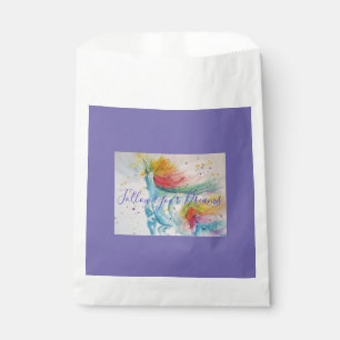Unicorn Painting Follow Your Dreams Watercolour Favour Bag