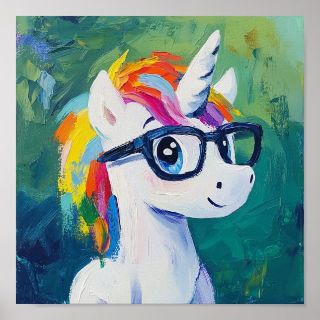 Unicorn painting poster (Front)