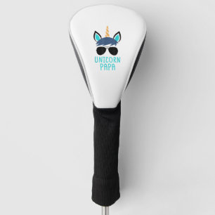 Unicorn Papa T-Shirt Funny Father's Day Gift Golf Head Cover