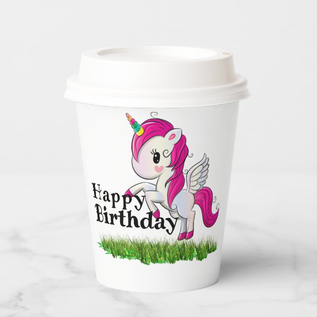 Unicorn  paper cups (Front)