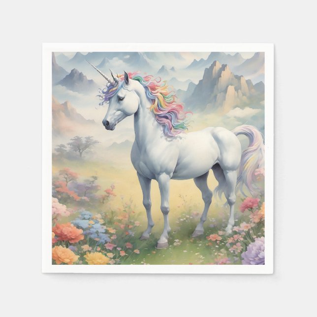 Unicorn Paper Napkin (Front)