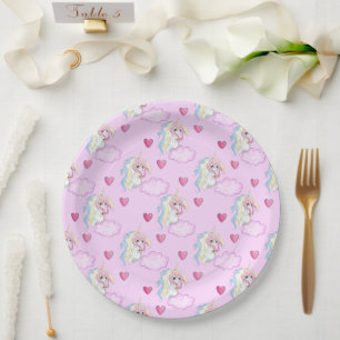 Unicorn Paper Plate