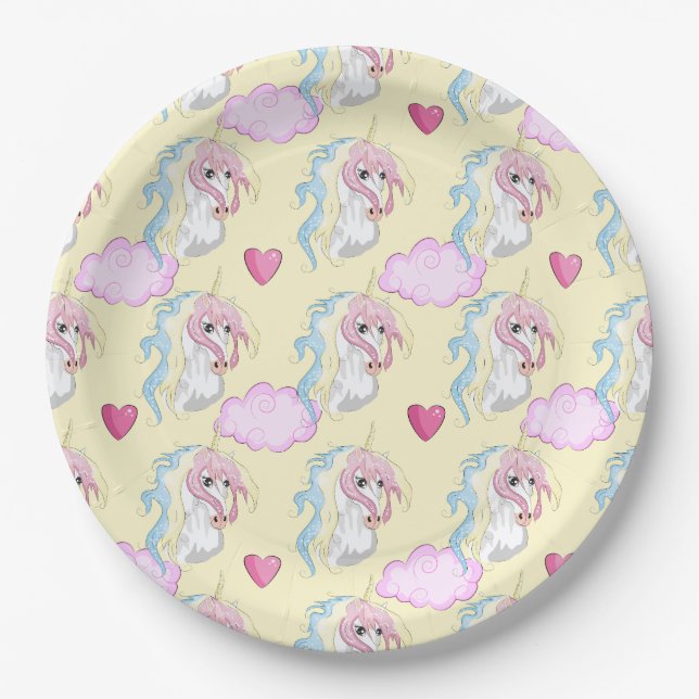 Unicorn Paper Plate (Front)