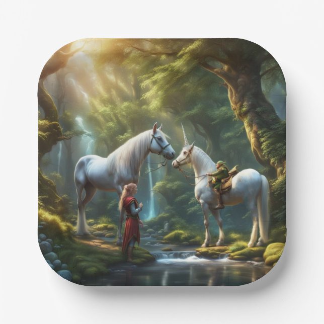 Unicorn Paper Plate (Front)