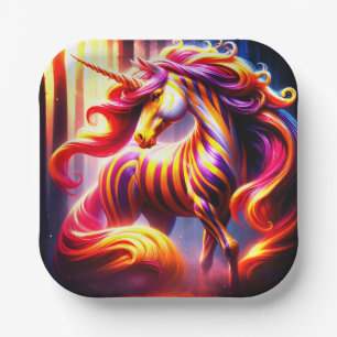 Unicorn Paper Plate
