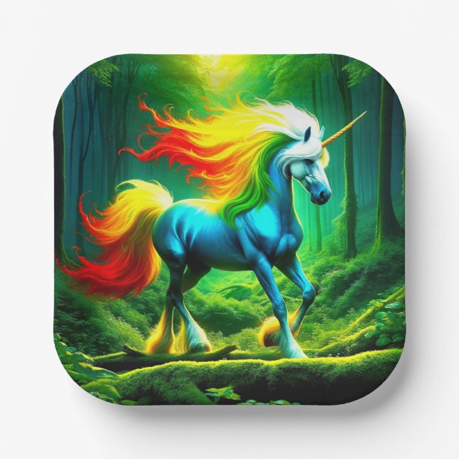 Unicorn Paper Plate (Front)