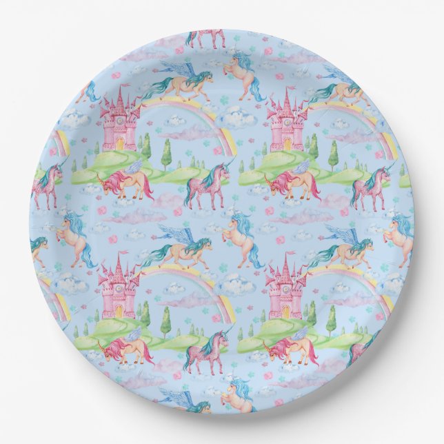 Unicorn Paper Plate (Front)
