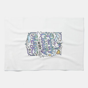 Unicorn Partly Cloudy with Magic Commercial Vector Tea Towel