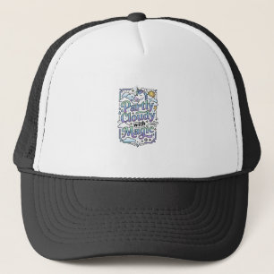 Unicorn Partly Cloudy with Magic Commercial Vector Trucker Hat