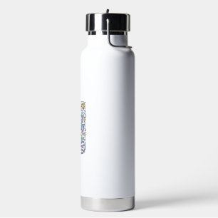 Unicorn Partly Cloudy with Magic Commercial Vector Water Bottle