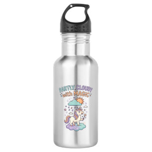 Unicorn Partly Cloudy with Magic Trendy T-Shirt De 532 Ml Water Bottle