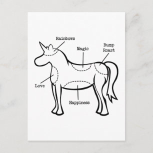 Unicorn Parts Postcard