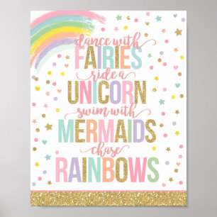 Unicorn Party Decoration Unicorn Party Sign