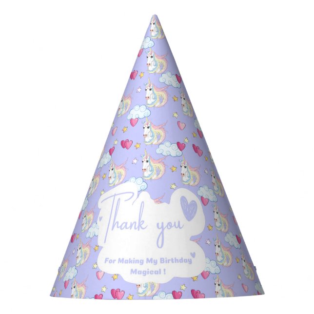 Unicorn Party Hat (Front)