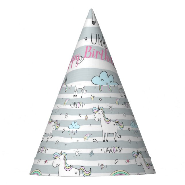 Unicorn Party Hat (Front)