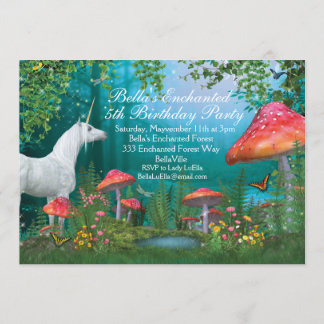 Unicorn Party Invitations