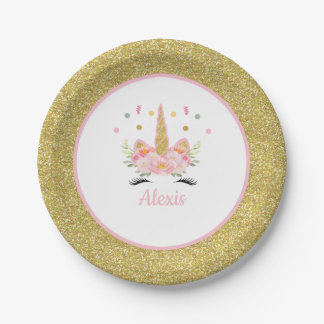 Unicorn Party Paper Plates
