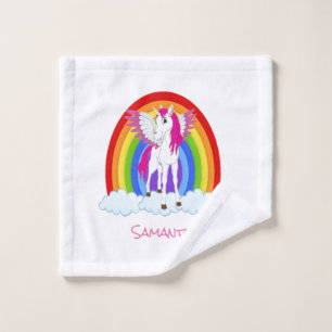 Unicorn Party Rainbow   Bath Towel Set