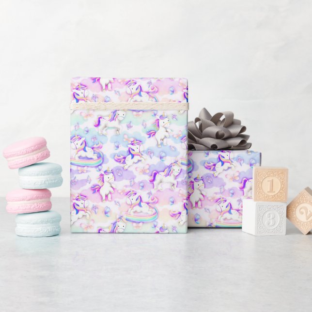 Unicorn Party Wrapping Paper (Baby Shower)