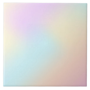 Unicorn pastel blend matching white pastel stripe ceramic tile