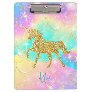 unicorn pastel colours  clipboard
