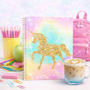 unicorn pastel colours  notebook