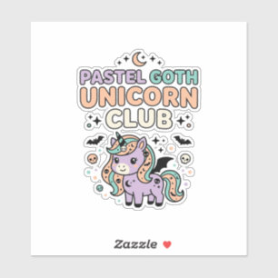 Unicorn Pastel Goth Unicorn Club Trendy Graphic Te