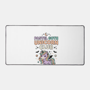 Unicorn Pastel Goth Unicorn Club Trendy Graphic Te Desk Mat