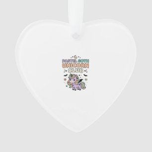 Unicorn Pastel Goth Unicorn Club Trendy Graphic Te Ornament