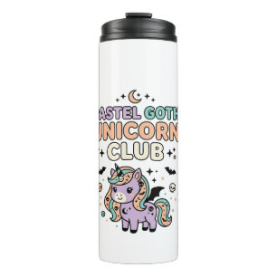 Unicorn Pastel Goth Unicorn Club Trendy Graphic Te Thermal Tumbler