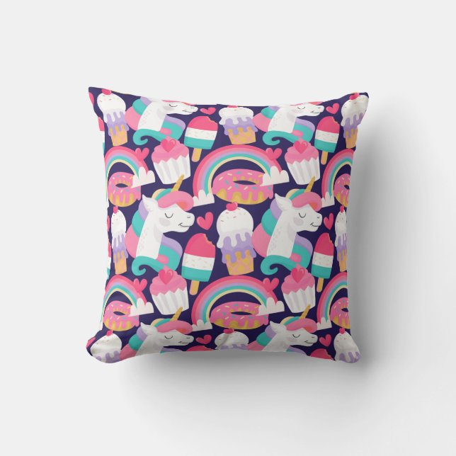 Unicorn pattern cushion (Front)