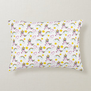 Unicorn pattern decorative cushion