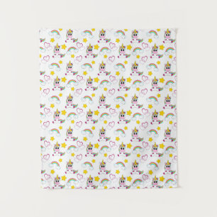 Unicorn pattern tapestry