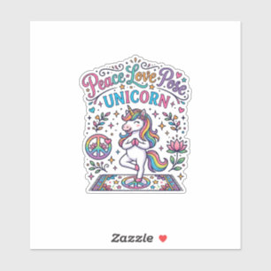 Unicorn Peace Love Pose Unicorn White Background S