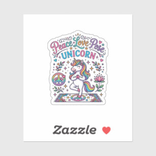 Unicorn Peace Love Pose Unicorn White Background S
