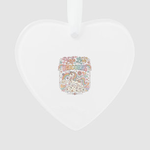 Unicorn Peace Love Unicorns Adorable Vector Design Ornament