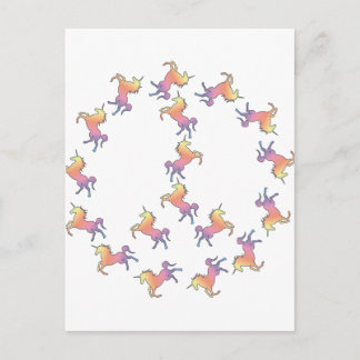Unicorn Peace Postcard