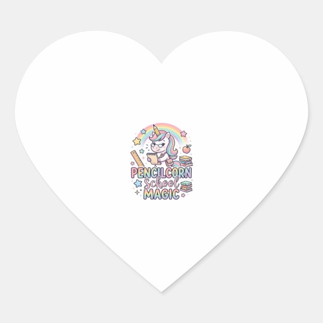 Unicorn Pencilcorn School Magic Adorable Sticker a (Front)
