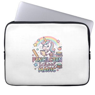 Unicorn Pencilcorn School Magic Adorable Sticker a Laptop Sleeve