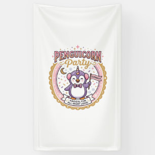 Unicorn Penguicorn Party POD Ready Zazzle Design_1 Banner