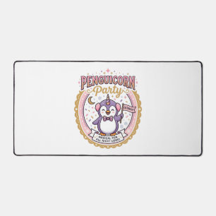 Unicorn Penguicorn Party POD Ready Zazzle Design_1 Desk Mat