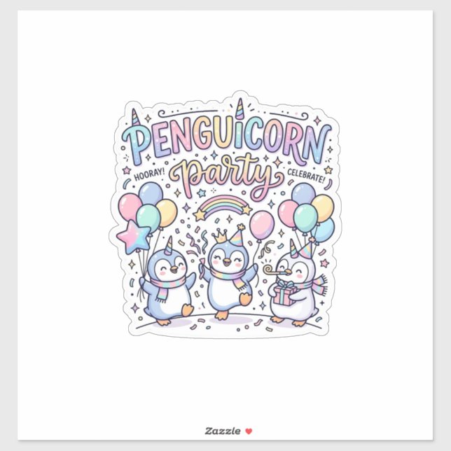 Unicorn Penguicorn Party Premium Vector Vector Des (Sheet)