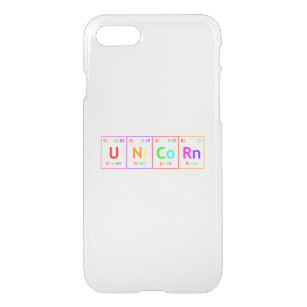 UNiCoRn Periodic Table Elements Word Rainbow iPhone SE/8/7 Case