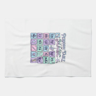 Unicorn Periodic Table of Magic Graphic Design Mer Tea Towel